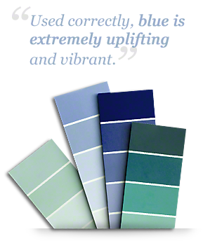 blue paint swatches