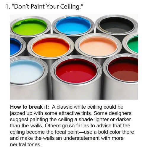 don't paint your ceiling