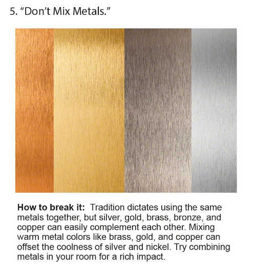 don't mix metals