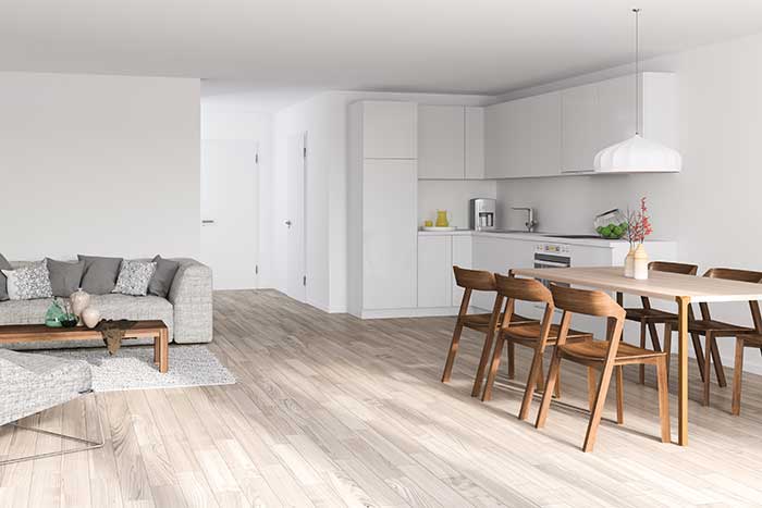 apartment with vinyl floor